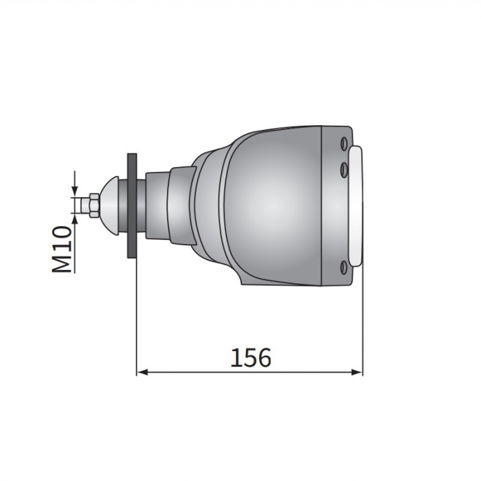 Far dreptunghiular cu semnalizare si 4 functii, conexiune cu mufa DT04-6P, 245 x 110 x 156 mm - Wesem REPR1.242 [5]