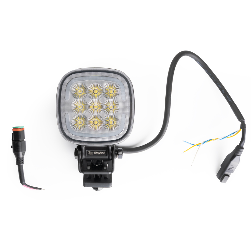 Far LED de Lucru, 6500K, 45W, 5000 lm, 12-48V, IP67/IP69K, Lumina de Pozitie Alba/Portocalie/Rosie [12]