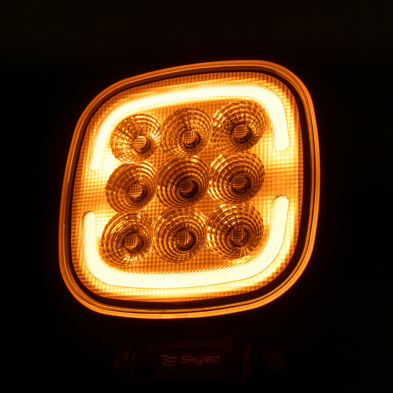 Far LED de Lucru, 6500K, 45W, 5000 lm, 12-48V, IP67/IP69K, Lumina de Pozitie Alba/Portocalie/Rosie [3]