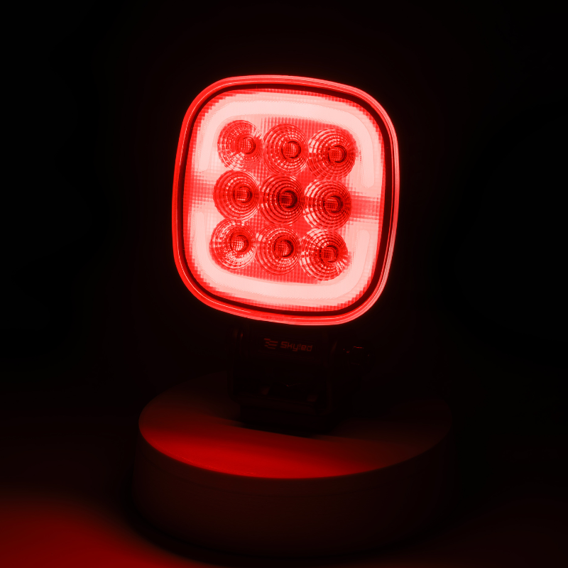 Far LED de Lucru, 6500K, 45W, 5000 lm, 12-48V, IP67/IP69K, Lumina de Pozitie Alba/Portocalie/Rosie [5]