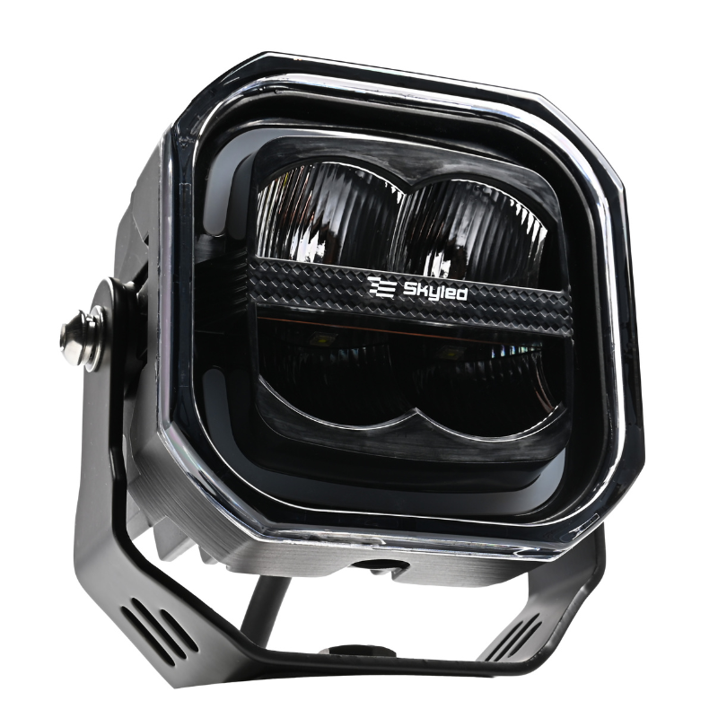 Far LED de Lucru, 5700K, 80W, 4200 lm, 10-48V, IP67/IP69K, Lumina de Pozitie Alba/Portocalie/Rosie [9]