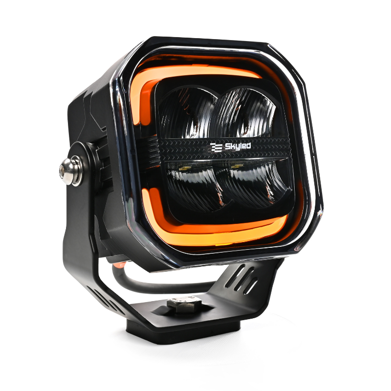 Far LED de Lucru, 5700K, 80W, 4200 lm, 10-48V, IP67/IP69K, Lumina de Pozitie Alba/Portocalie/Rosie [2]