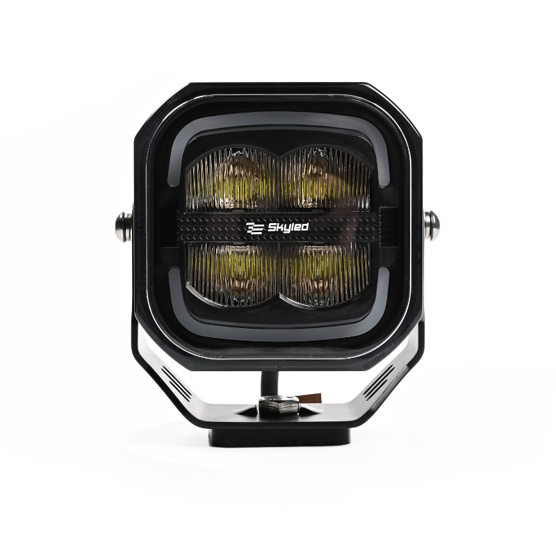 Far LED de Lucru, 5700K, 80W, 4200 lm, 10-48V, IP67/IP69K, Lumina de Pozitie Alba/Portocalie/Rosie [11]