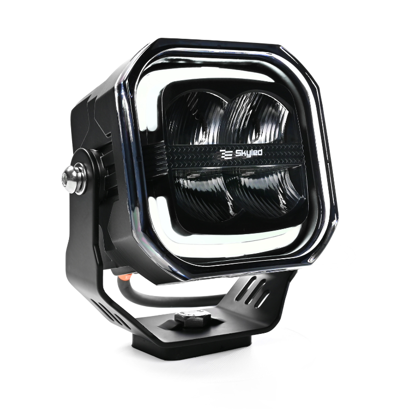 Far LED de Lucru, 5700K, 80W, 4200 lm, 10-48V, IP67/IP69K, Lumina de Pozitie Alba/Portocalie/Rosie [4]