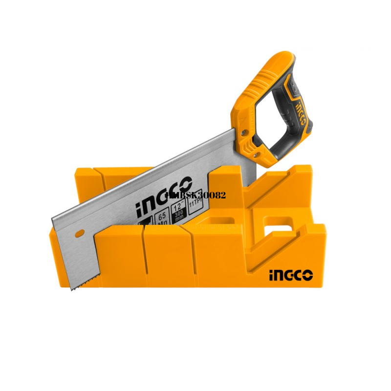 Fierastrau cu maner pentru taiere la unghi 45°, 90° cu suport plastic 300mm - INGCO  HMBS3008 [2]