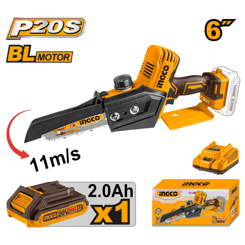 Fierastrau electric pe acumulator 20V, Mini Drujba, brushless, acumulator si incarcator inclus [2]