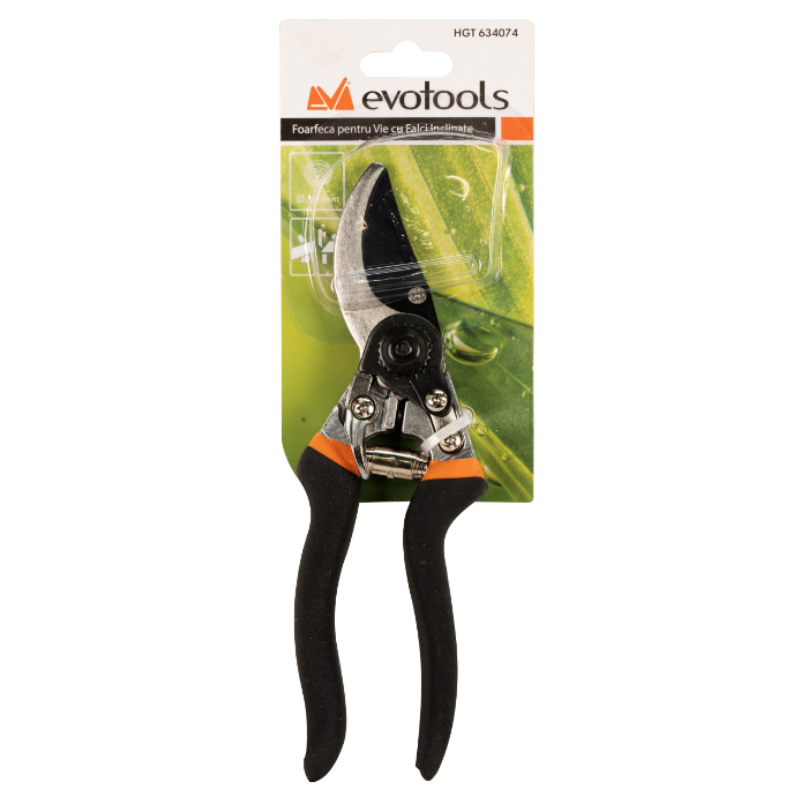 Foarfeca vie falci inclinate, 210mm, otel calit, reglaj forta siguranta [2]