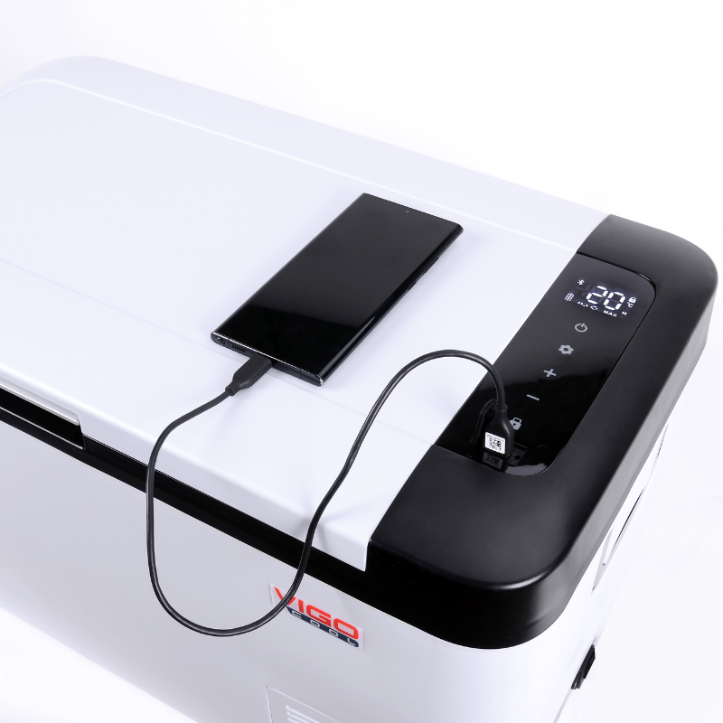 Frigider auto portabil cu roti si maner telescopic, 25L, compresor, 12/24/230V, Bluetooth si Aplicatie [3]