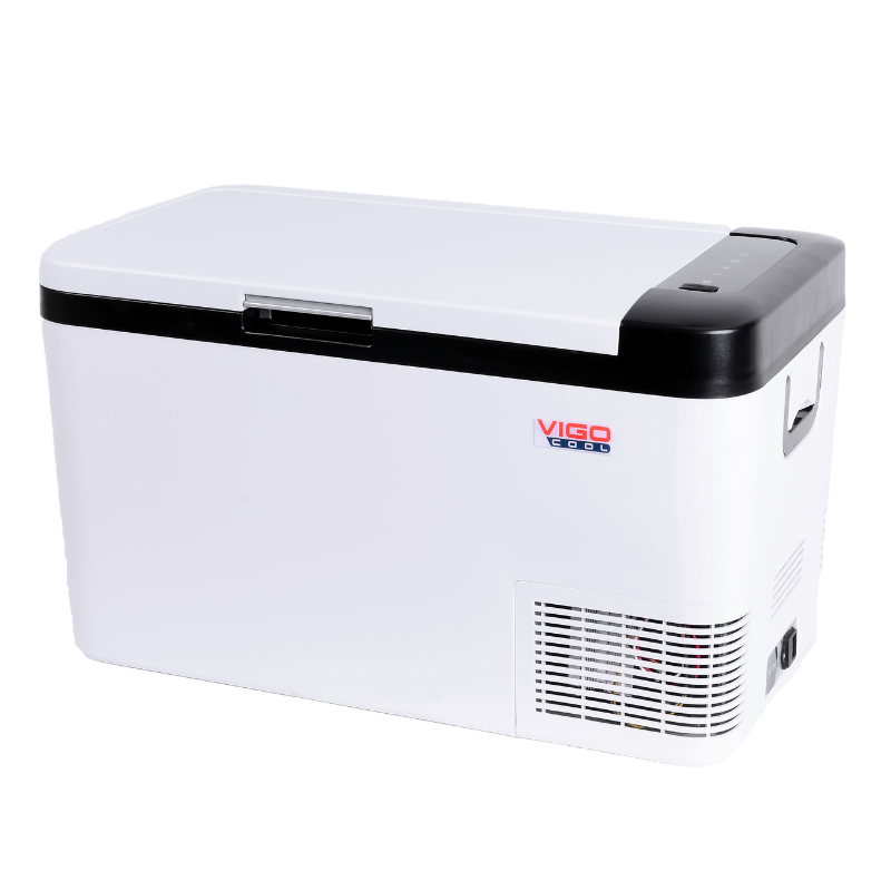 Frigider auto portabil cu roti si maner telescopic, 25L, compresor, 12/24/230V, Bluetooth si Aplicatie [1]