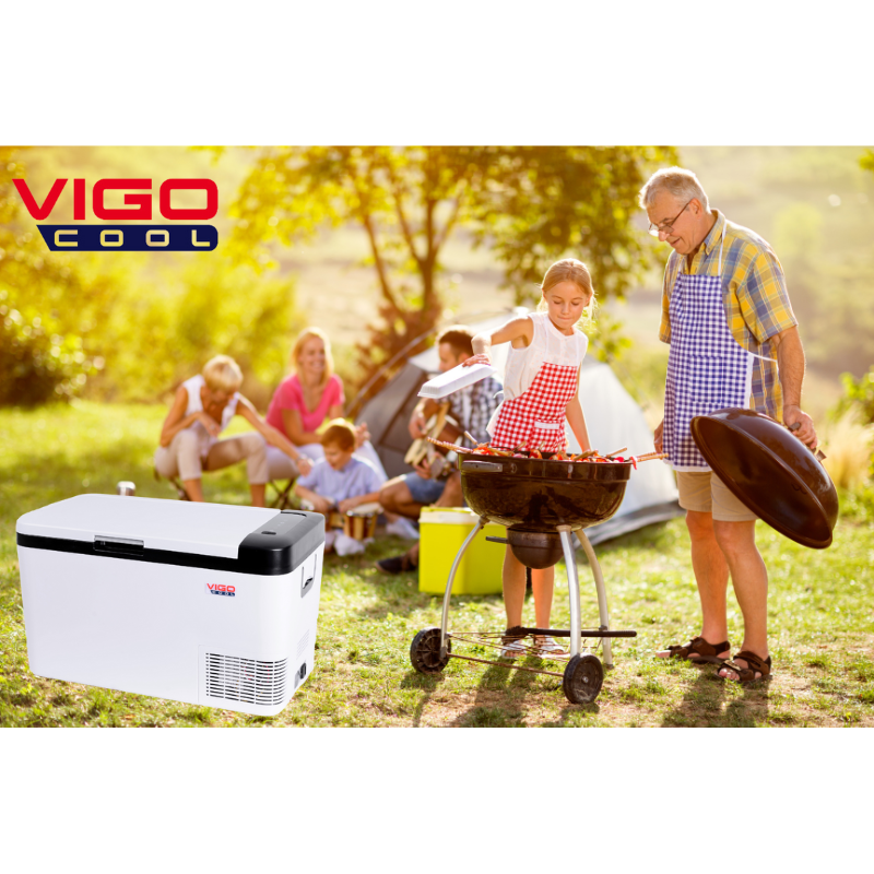Frigider auto portabil cu roti si maner telescopic, 25L, compresor, 12/24/230V, Bluetooth si Aplicatie [10]