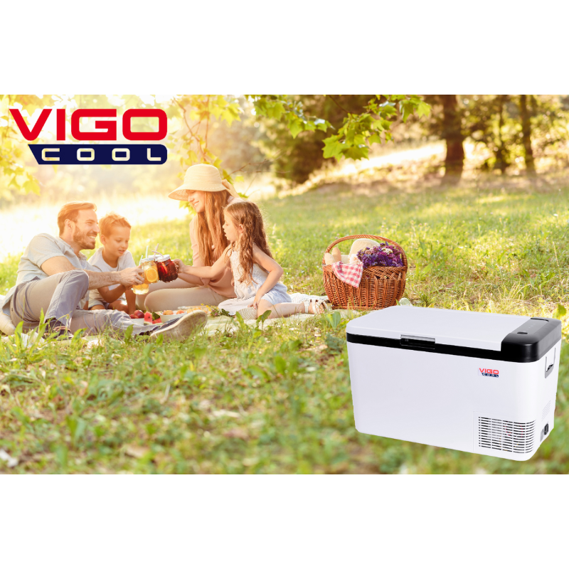 Frigider auto portabil cu roti si maner telescopic, 25L, compresor, 12/24/230V, Bluetooth si Aplicatie [12]