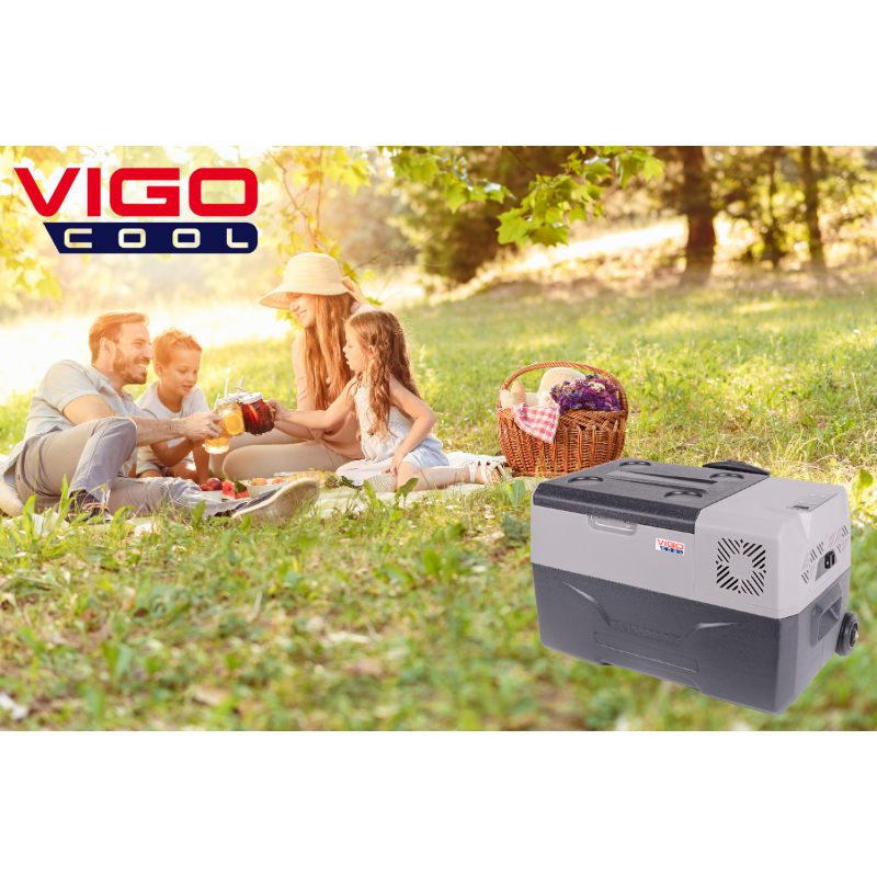 Frigider auto portabil cu roți si maner telescopic, 30L, compresor, 12/24/230V, Bluetooth si Aplicatie [14]