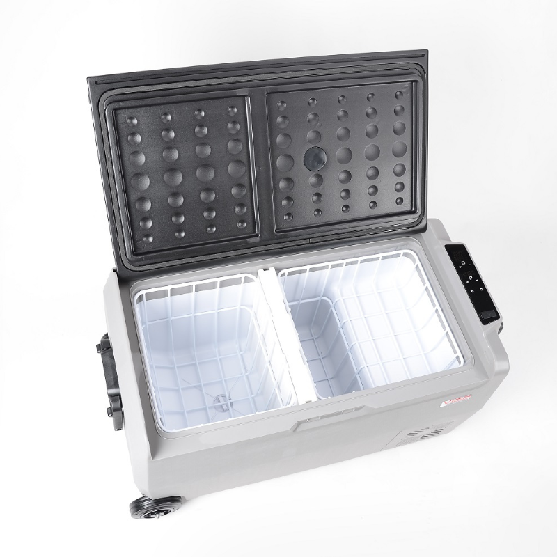 Frigider auto portabil cu roti si maner telescopic, 36L, compresor, 12/24/230V, Bluetooth si Aplicatie [10]