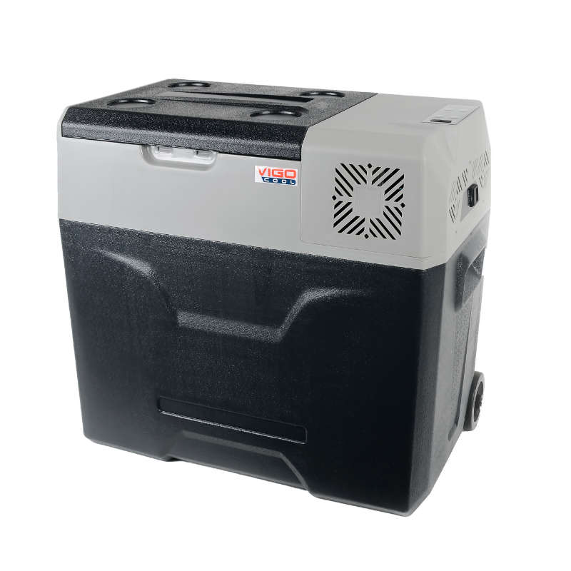 Frigider auto portabil cu roti, VigoCool 50L, compresor, 12/24/230V, Bluetooth [13]