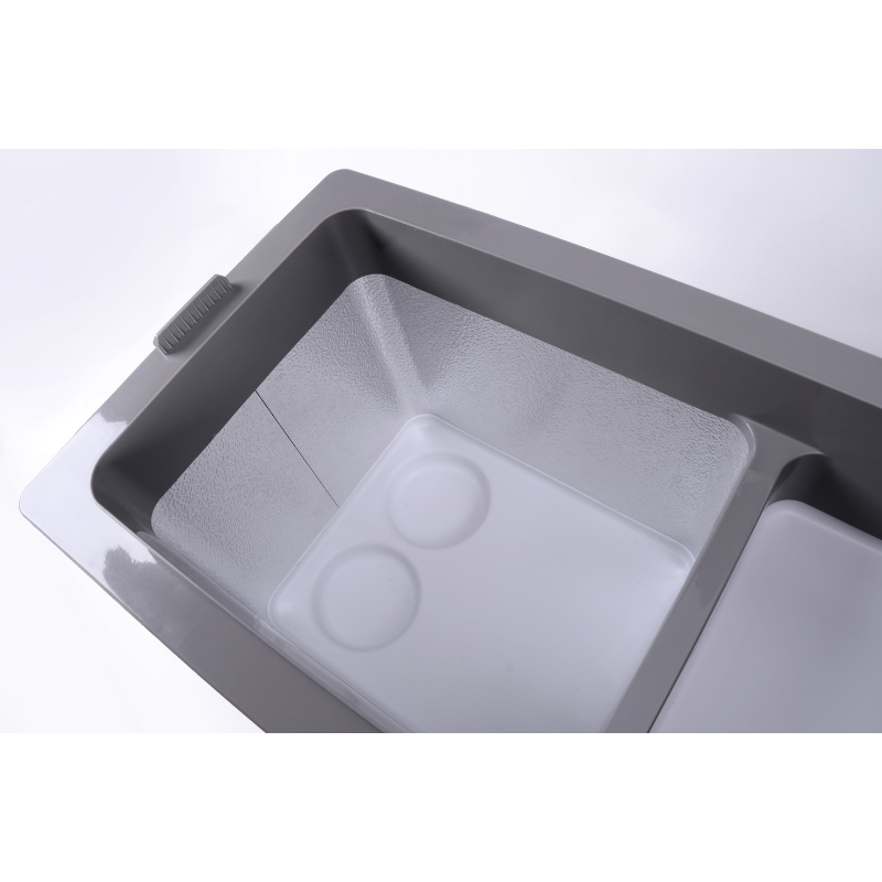Frigider auto portabil VigoCool 35L, compresor, 12/24/230V, Bluetooth, cu doua compartimente [9]