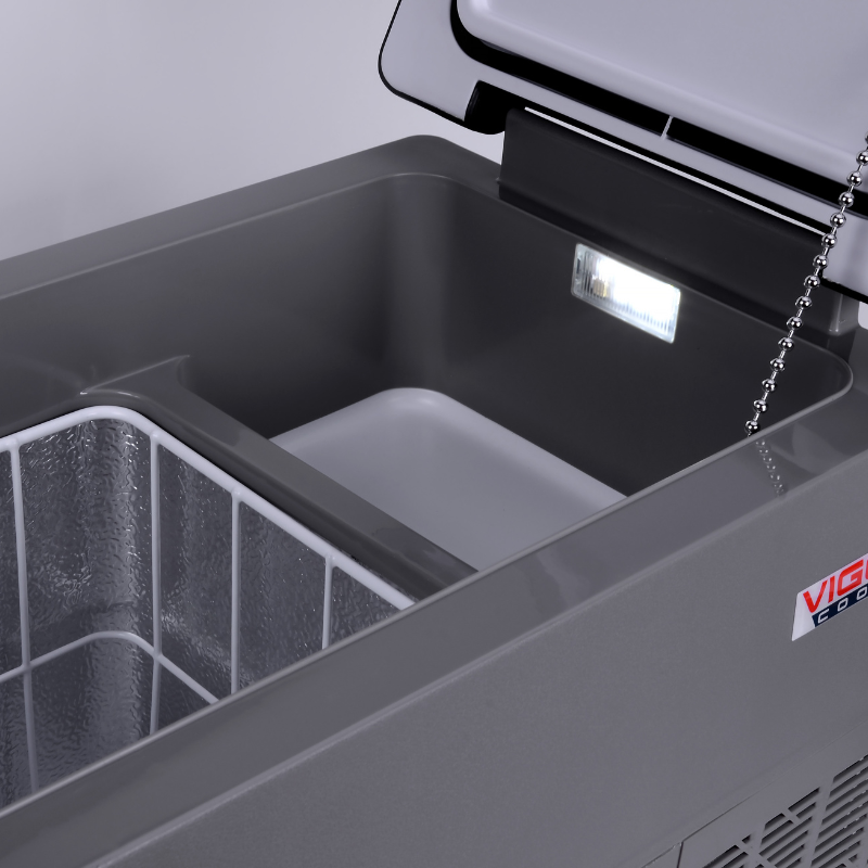 Frigider auto portabil VigoCool 35L, compresor, 12/24/230V, Bluetooth, cu doua compartimente [3]