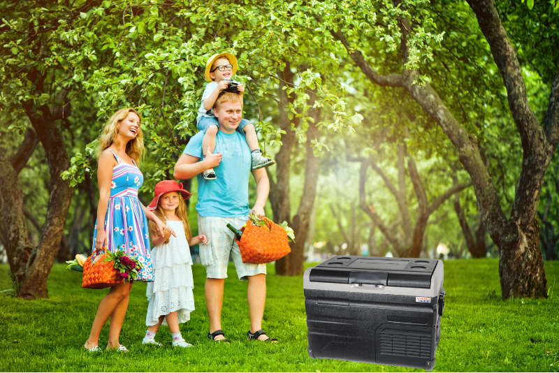 Frigider Portabil cu Compresor, 40L, 12/24/230V, Bluetooth, Baterie si incarcare solara [16]