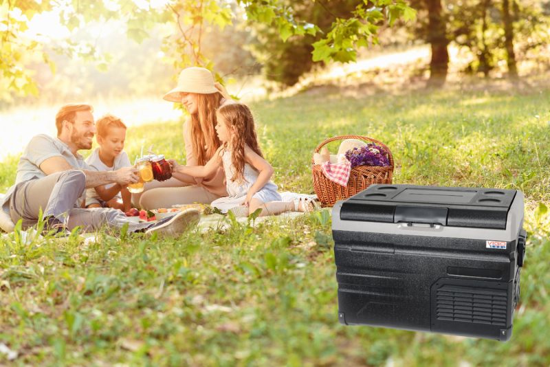 Frigider Portabil cu Compresor, 40L, 12/24/230V, Bluetooth, Baterie si incarcare solara [17]