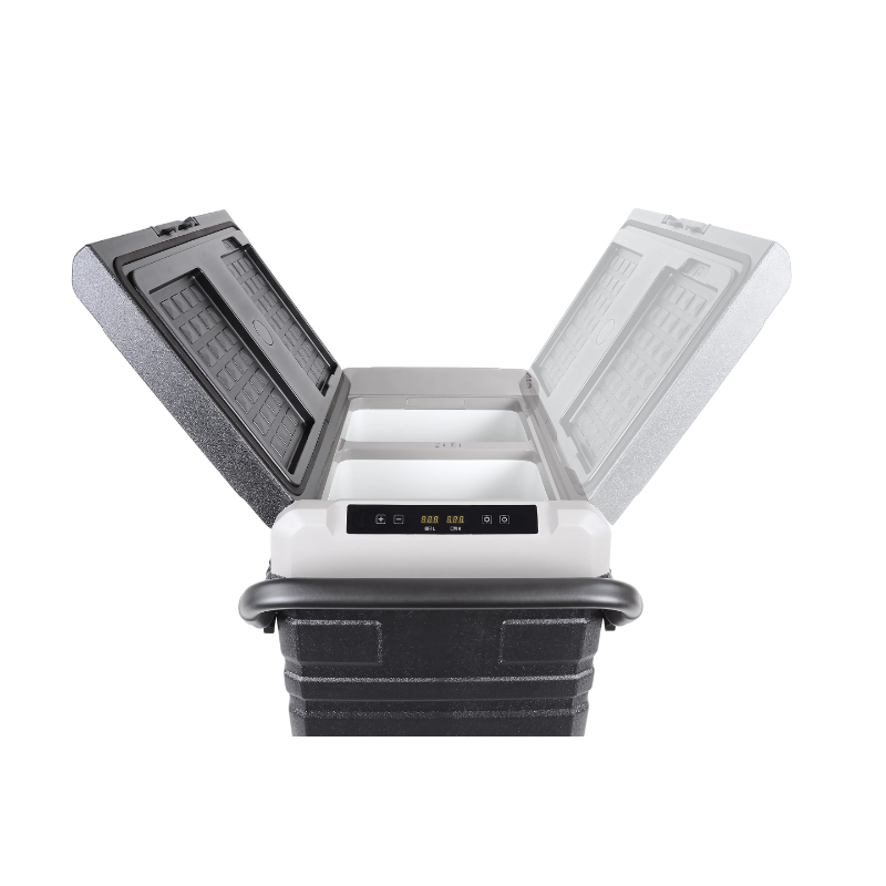 Frigider portabil dublu cu compresor Vigo Cool 35L 12/24/230V cu roti si maner si aplicatie Bluetooth [2]