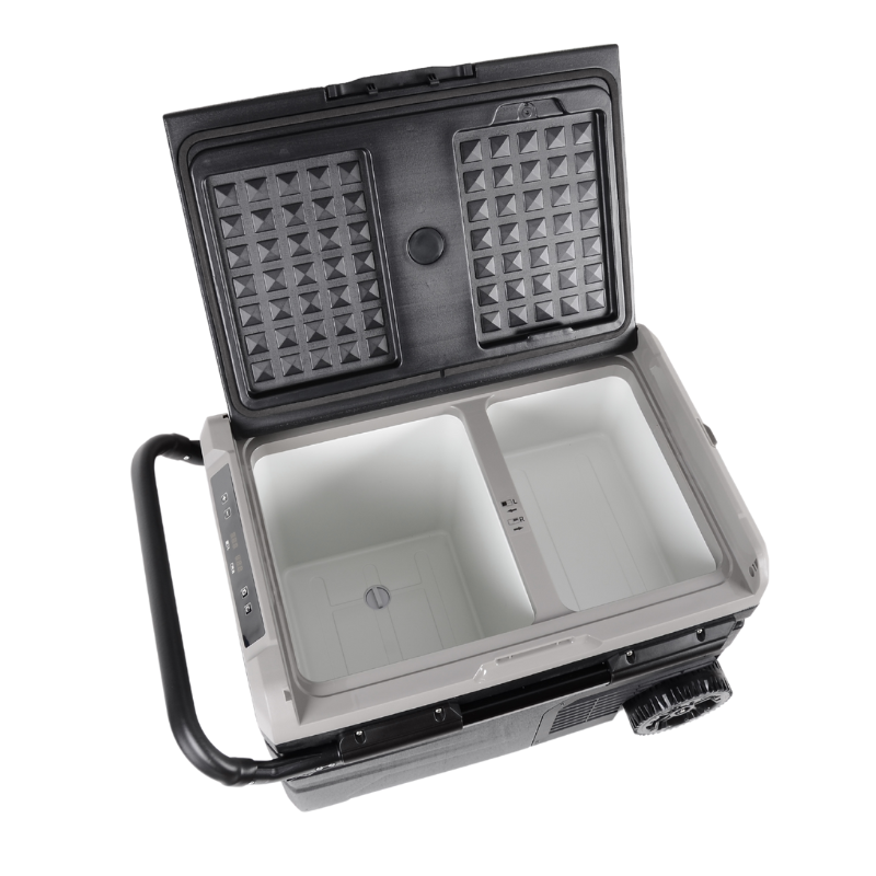 Frigider portabil dublu cu compresor Vigo Cool 35L 12/24/230V cu roti si maner si aplicatie Bluetooth [5]