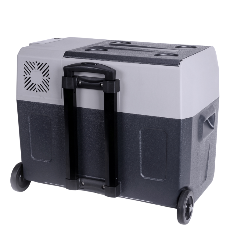 Frigider auto 40L, portabil, compresor, 12/24/230V, cu roti si maner retractabil, Bluetooth [8]