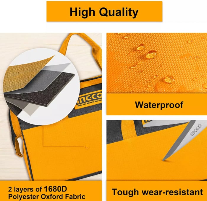 Geanta de scule cu organizator si 6 buzunare, 40 x 21.50 x 28cm [4]