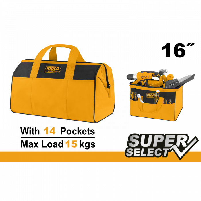 Geanta de scule cu organizator si 6 buzunare, 40 x 21.50 x 28cm [7]