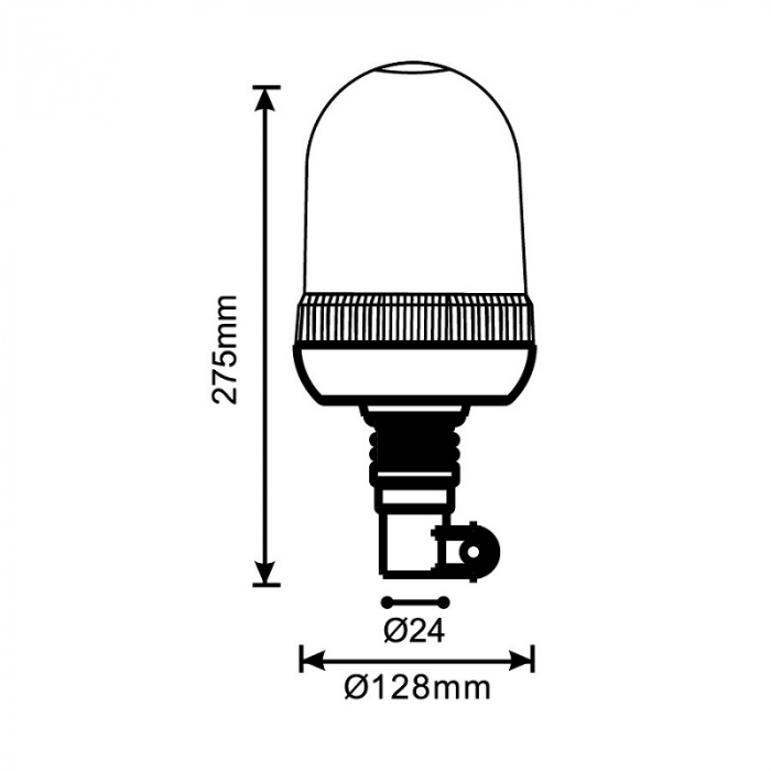 Girofar conector rapid, LED, 1224V, 12.8 x 27.5cm - Truck LED ALR0016-2 [2]