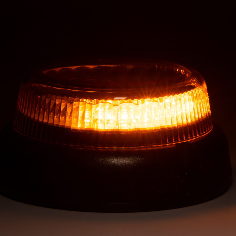 Girofar cu lumina portocalie, talpa rotunda, 12/24V, 16.5 x 7.8cm [6]
