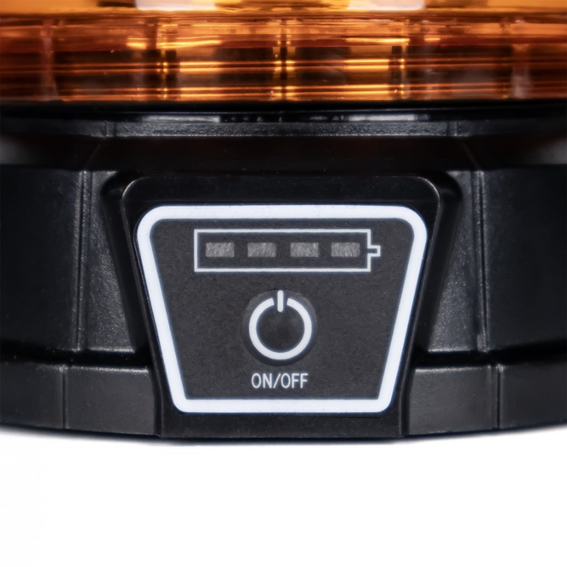 Girofar de avertizare LED 20W 45 x LED, cu magnet si wireless, 8 functii, 8.5cm [6]
