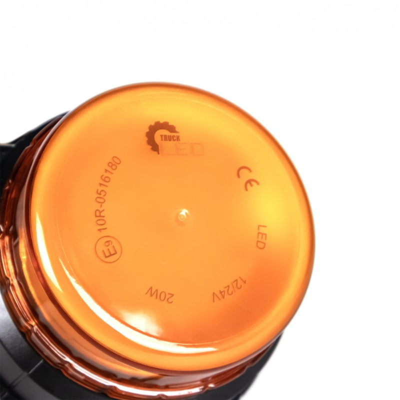 Girofar de avertizare LED 20W 45 x LED, cu magnet si wireless, 8 functii, 8.5cm [4]