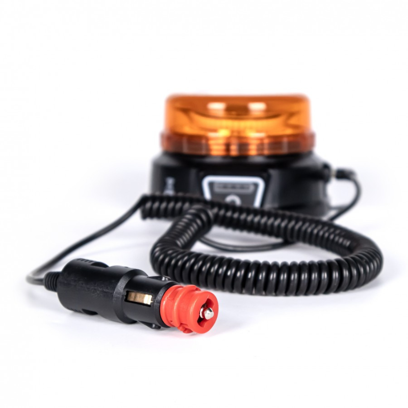 Girofar de avertizare LED 20W 45 x LED, cu magnet si wireless, 8 functii, 8.5cm [2]
