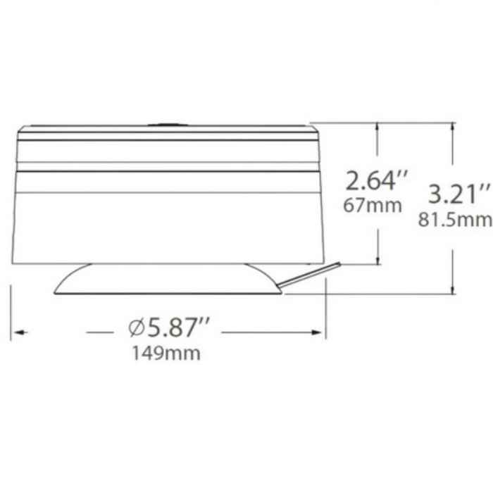 Girofar de avertizare led 25W, 50 x led, magnetic, 12 / 24V, 3 functii lumina [2]