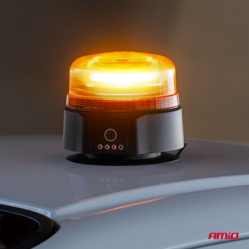 Girofar LED Avertizare Fara Fir cu Telecomanda, Omologat R65/R10, 12/24V [2]