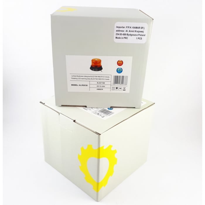 Girofar LED rotativ 12 24V, prindere în 3 suruburi [5]