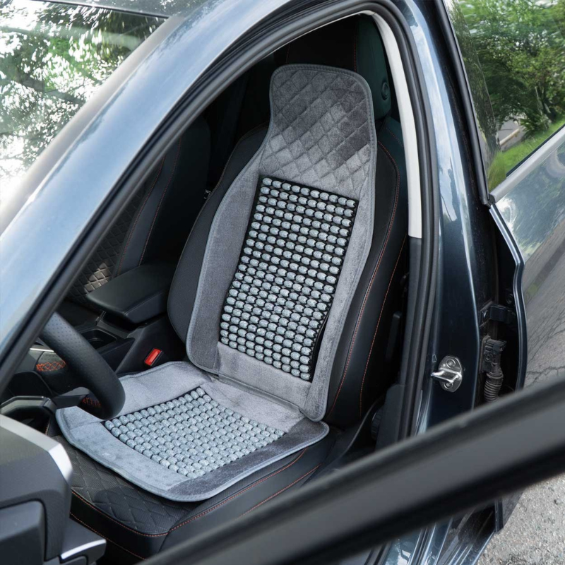 Husa, Protectie scaun auto cu margele, 120x45cm, Ventilatie si Confort [3]