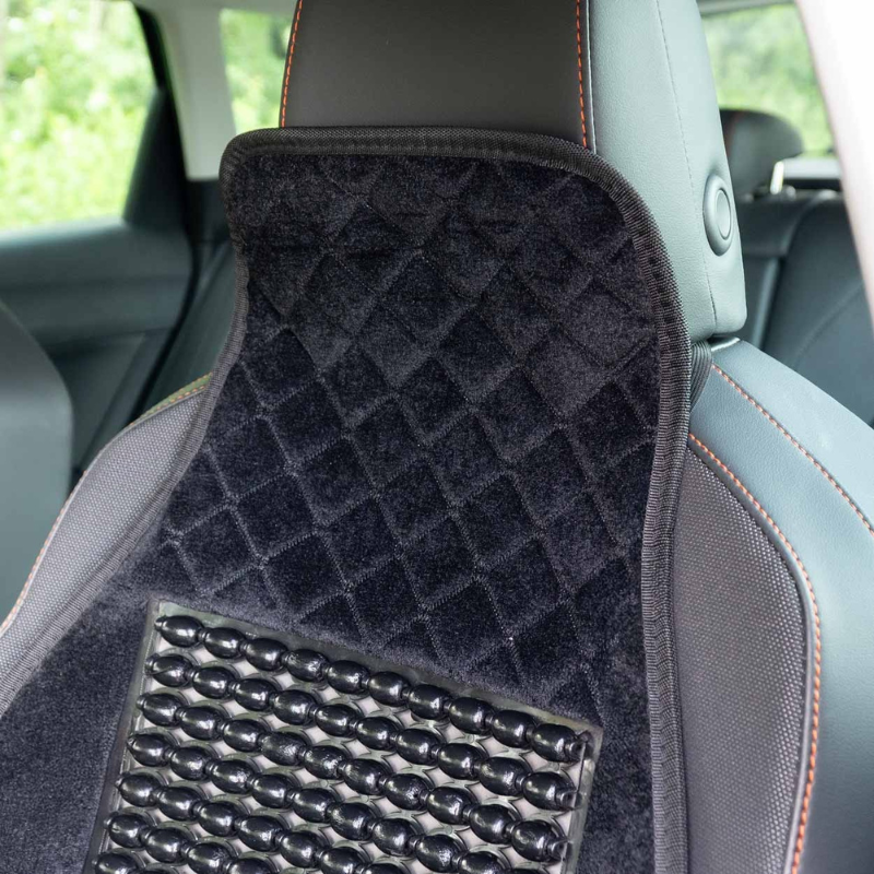 Husa, Protectie scaun auto cu margele, 120x45cm, Ventilatie sporita si Confort [4]