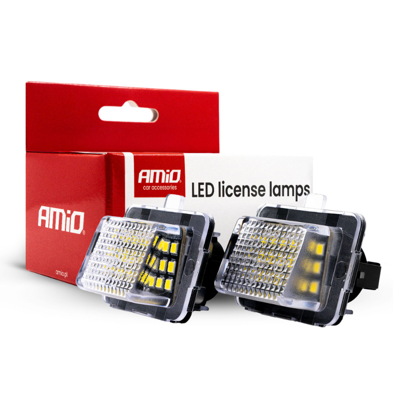 Iluminare LED placuta Mercedes E, C, CL, S CLASS, CANBUS, moderna, OEM, pentru numere inmatriculare [1]