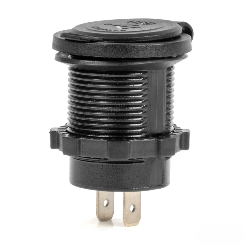 Incarcator Auto Incastrabil 12/24V, 2x USB 4.2A, LED Albastru, Impermeabil [3]