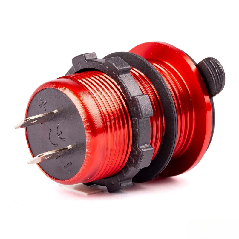 Incarcator Auto Incastrabil 12/24V, 2x USB, Voltmetru Digital, Impermeabil [2]