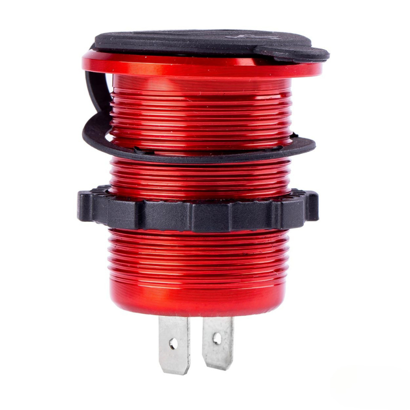 Incarcator Auto Incastrabil 12/24V, 2x USB, Voltmetru Digital, Impermeabil [3]