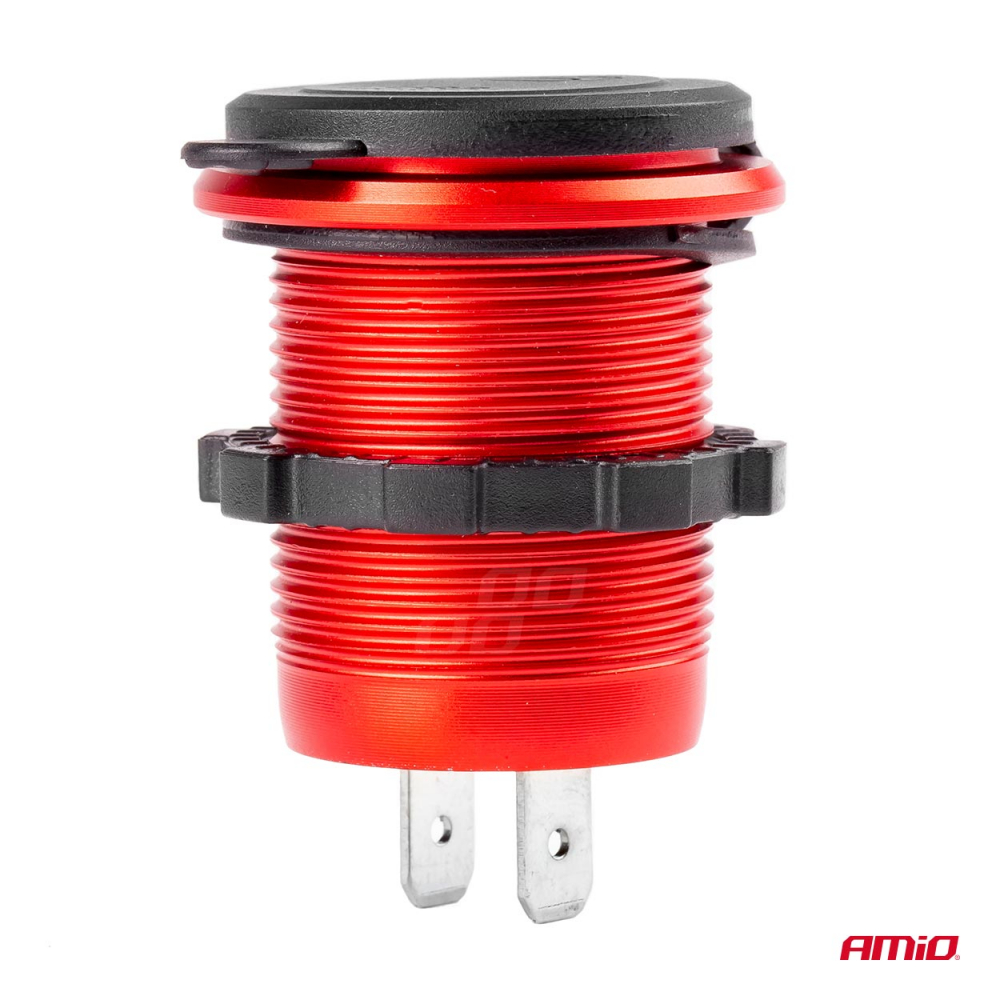 Incarcator Auto Incastrabil 12/24V, USB + USB-C, Impermeabil [3]