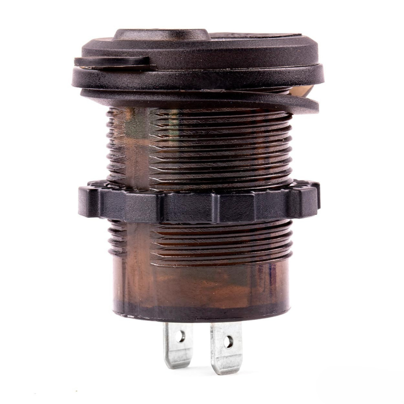 Incarcator Auto Incastrabil 12/24V, USB + USB-C, Voltmetru Digital, MOD-07 [3]