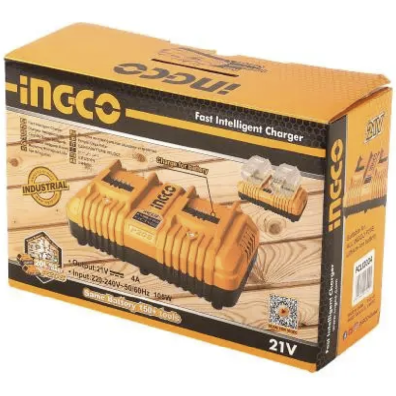 Incarcator dublu rapid 20V 4A, pentru 2 acumulatori, sistem inteligent [6]