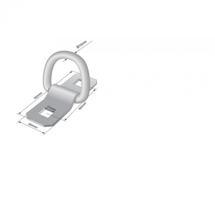 Inele fixare, ancorare marfa tip D, UML - Truck LED AKCT048 [2]