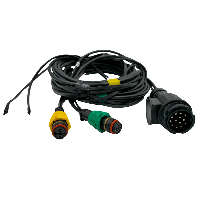 Instalatie electrica remorca cu stecher 13 pini, L 5m, 2 x mufa 5 pini baioneta, 2 x 3.5m cablu gabarite [5]