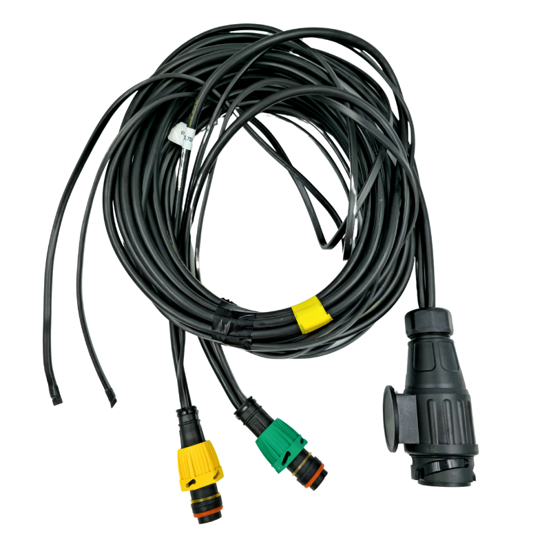 Instalatie electrica remorca cu stecher 13 pini, L 5m, 2 x mufa 5 pini baioneta, 2 x 3.5m cablu gabarite [2]