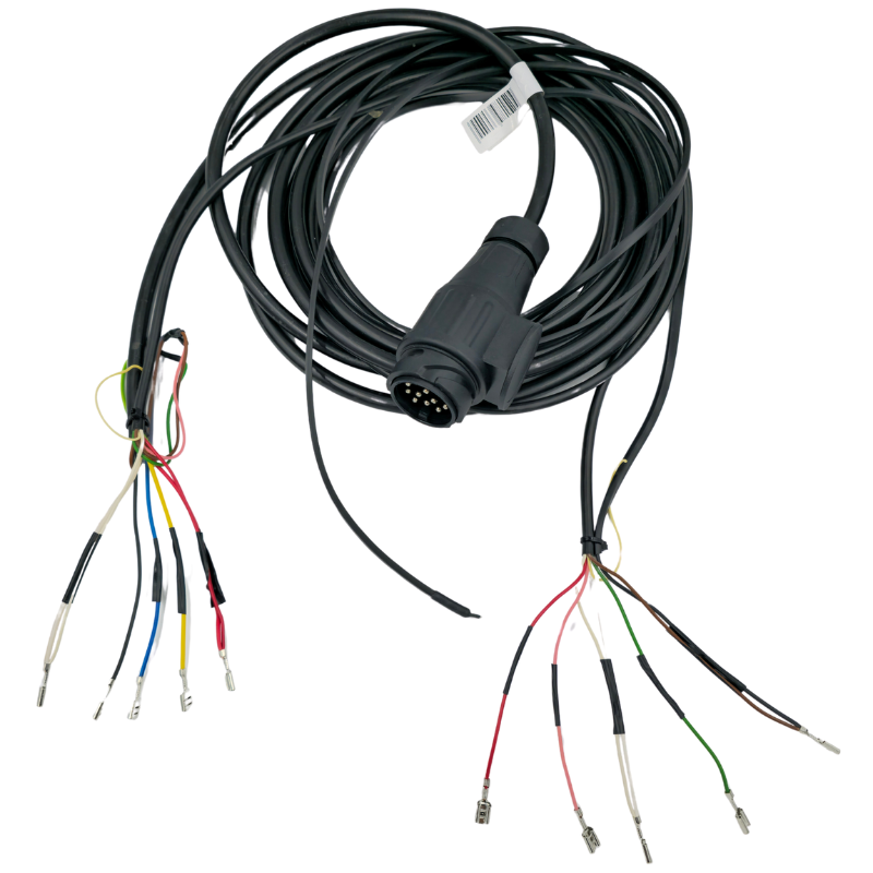 Instalatie electrica remorca cu stecher 13 pini, L 9m + 7m cablu gabarit, conectori papuci mama [7]