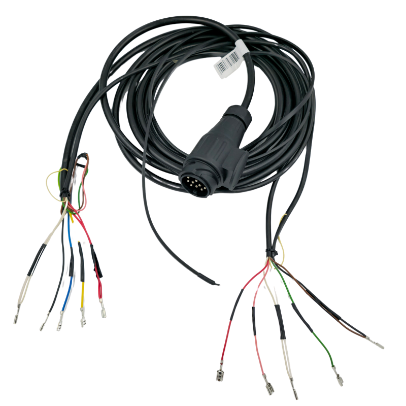 Instalatie electrica remorca cu stecher 13 pini, L 9m + 7m cablu gabarit, conectori papuci mama [6]