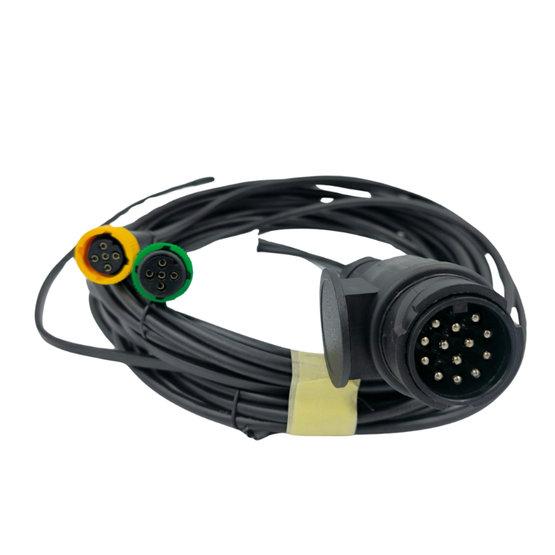 Instalatie electrica remorca cu stecher 13 pini, L 4.4m, 2 x mufe 5 pini baioneta, 4.2m cablu gabarite [3]